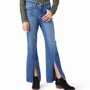 Habitual Girl AMIRA Slit Front Wide Leg Denim